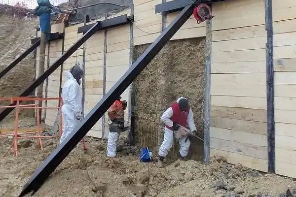 confortement mur soutènement Fourmies